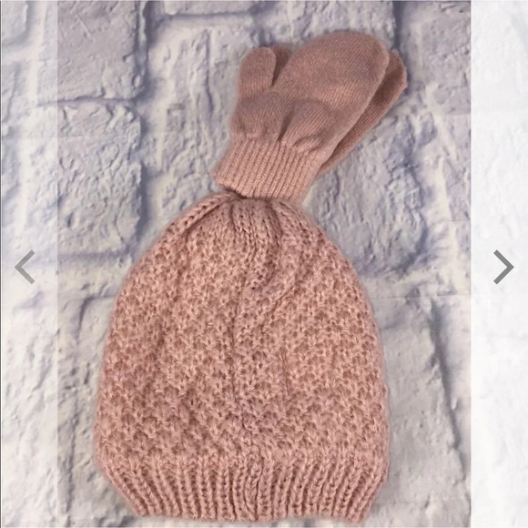 Harper Canyon Pink Toddler Beanie Hat & Gloves Set - Picture 4 of 4